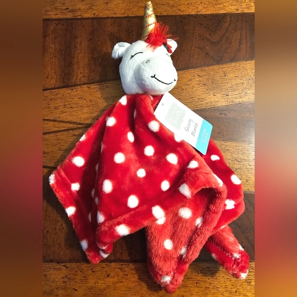 NWT-Baby Essentials-Infant's-Plush Christmas Blanket & Matching Booties-Unicorn - Picture 3 of 3